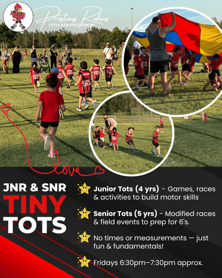 Tiny Tots Program (3-5 Years) : Prestons Robins LAC